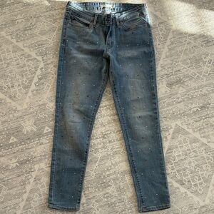 Levi's Blue Skinny Jeans with Subtle Embellishments